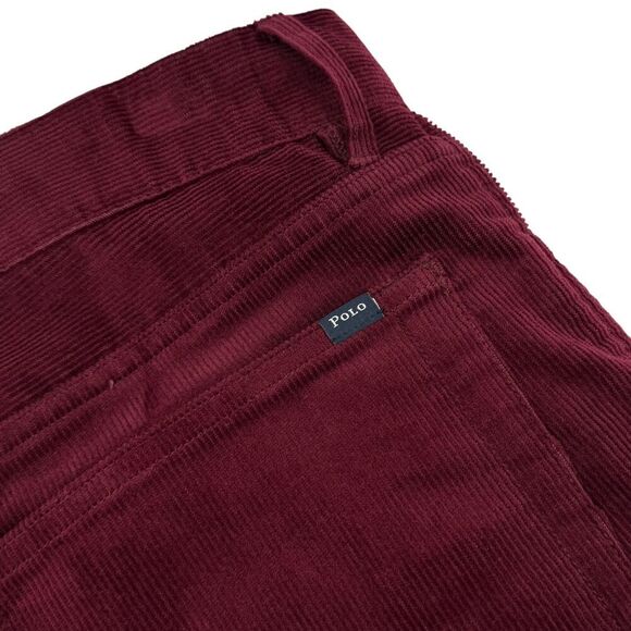 Polo Golf Ralph Lauren Men's Corduroy Pants Classic Golf Fit Burgundy 34x32 - Picture 7 of 12
